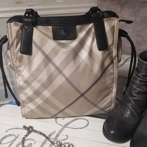 Burberry nylon tote good used condition